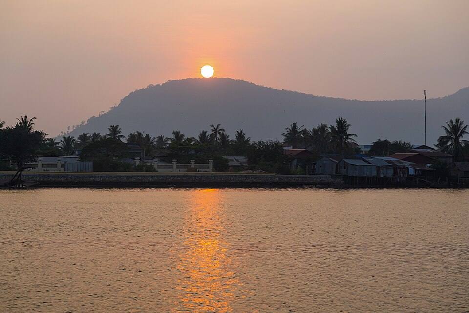 Bootsfahrt auf dem Kampot-Fluss